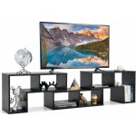 Costway - meuble tv moderne combination libre 3 pices, tagre multi - fonctionnelle, pour tlvision ...