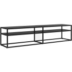 Meuble tv noir 180x40x40, 5 cm verre trempé vidaxl Meuble tv noir 180x40x40, 5 cm verre trempé vidaxl