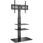 Fitueyes - meuble tv pied avec support pivotant pour tlviseur de 32  65 pouce ecran led lcd plasma ...