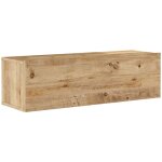 Meuble tv à porte 29, 5 x 100 x 31, 5 cm effet chêne rustique Meuble tv à porte 29, 5 x 100 x 31, 5 cm effet chêne rustique