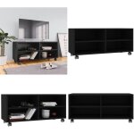 Meuble tv avec roulettes noir 90x35x35 cm bois d'ingénierie - meuble tv - meuble téléviseur - rangement ... Meuble tv avec roulettes noir 90x35x35 cm bois d'ingénierie - meuble tv - meuble téléviseur - rangement ...