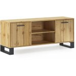 Skraut home - meuble tv 140 avec 2 portes, salon, modèle loft, couleur de la structure et des portes ... Skraut home - meuble tv 140 avec 2 portes, salon, modèle loft, couleur de la structure et des portes ...