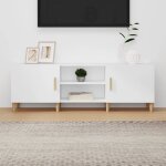 Bonnevie - meuble tv pour salon - armoire tv blanc 150x30x50 cm bois d'ingénierie bv419885 Bonnevie - meuble tv pour salon - armoire tv blanc 150x30x50 cm bois d'ingénierie bv419885