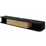 Bb - loisir - meuble tv à suspendre 156x20x29cm ikari mat / chêne artisanal luxueux sideboeard commode ... Bb - loisir - meuble tv à suspendre 156x20x29cm ikari mat / chêne artisanal luxueux sideboeard commode ...