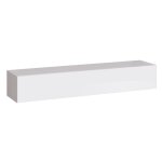 Meublorama - meuble tv suspendu 180 cm ? blanc ? collection switch ? finitions brillantes ? design moderne ...