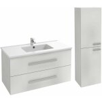 Meuble vasque 100 cm jacob delafon ola up + colonne de salle de bain blanc