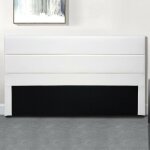 Meubler design - tte de lit design ava - blanc - 140 cm, polyurthane, rectangulaire, style contemporain, ...