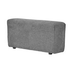 Meubletmoi - accoudoir pour canap� modulable en tissu gris anthracite - modulo