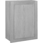 Meubletmoi - armoirette murale de salle de bain en �pic�a gris clair - rine 9468