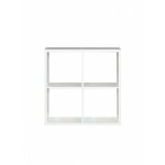 Meubletmoi - etag�re cube 4 casiers d�cor blanc - classico