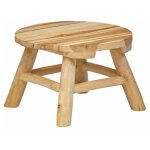Mini tabouret / porte plante d. 30 en bois de teck naturel - olivia Mini tabouret / porte plante d. 30 en bois de teck naturel - olivia