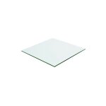 Plateau carr� en verre tremp� transparent 100 x 100 cm ? �paisseur 0, 9 cm ? bords polis pour r�sistance ...