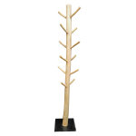 Meubletmoi - porte - manteaux h. 185 cm en bois et forme d'arbre pied mtal - daya