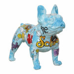 Meubletmoi - sculpture chien résine motif street art brainwash h 41 cm - doggy bool Meubletmoi - sculpture chien résine motif street art brainwash h 41 cm - doggy bool