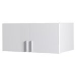 Meublorama - surmeuble armoire flex ? 2 portes ? blanc brillant ? 92�40�54 cm