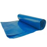 Meva - sacs poubelles de 50 microns d'�paisseur. rouleau durable 25 pcs. - bleu 120l