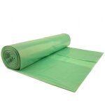 Meva - sacs poubelles �pais, 80 microns. rouleau durable 15 pcs. - vert 120l