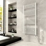 Blanc sèche serviettes Électrique 120x60cm, 600w radiateur sèche - serviette électrique, avec lcd écran ... Blanc sèche serviettes Électrique 120x60cm, 600w radiateur sèche - serviette électrique, avec lcd écran ...