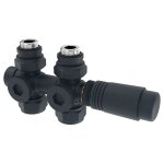 Meykoers kit soupape thermostatique pour radiateur, anthracite vannes de radiateur pour raccordement ...