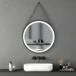 Meykoers - miroir salle de bain led 50cm dimmable rond miroir mural lumineux avec interrupteur tactile ...