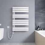 Meykoers s�che - serviette �lectrique 899 x 600 mm blanc radiateur lames plates s�che - serviettes 400w ...