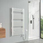 Meykoers sche - serviettes lectrique avec lment chauffant thermostat 600w, blanc radiateur lectrique ...