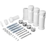 Support de montage pour radiateur s�che - serviettes, blanc abs support kit, pour distance entre les ...