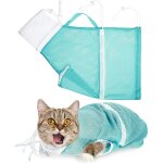 Mezheng - sac en filet pour douche pour chat, 1 sac en filet pour douche de bain, sac en filet pour douche ...