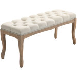 Mh - banc banquette capitonne hobart beige