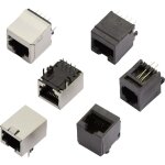 Mh connectors - embase rj45 femelle mhrjj88nfv 2101 - 0110 - 13 rj45 embase femelle, verticale p�le: ...