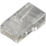Mh connectors - fiche modulaire rj45 m�le mhrj458p8cr 6510 - 0104 - 01 rj45 m�le, droit p�le: 8p8c transparent ...