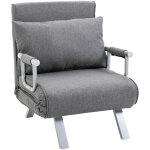 Mh - fauteuil chauffeuse convertible peggy gris Mh - fauteuil chauffeuse convertible peggy gris
