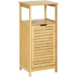 Mh - meuble basculant de salle de bain sauna en bambou