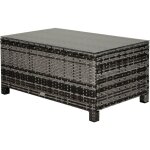 Mh - table basse résine carly grise Mh - table basse résine carly grise