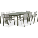 Miami - ensemble repas de jardin 8 places en aluminium - dcb garden Miami - ensemble repas de jardin 8 places en aluminium - dcb garden