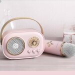 Micro karaoke enfant, cadeau fille 4 - 12 ans anniversaire jouet fille 4 - 12 ans