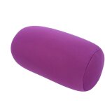 Micro mini microbille dos coussin rouleau coussin voyage maison dormir confortable violet oreiller - ...