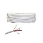100mt alarm cable 2x0. 50 + 4x0. 22 pvc white c4 cca ax22054022 - micro tek