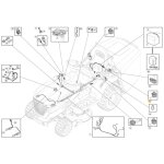 Microswitch si�ge tracteur mod�les 1330m original stiga 119410633 / 0