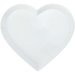 Mikasa chalk bowl de porcelaine en forme de c?ur deservice de, grande assiette en forme de c?ur pour ...