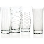 Creative tops cheers glass cups de verre, set de 4, multi - color - mikasa Creative tops cheers glass cups de verre, set de 4, multi - color - mikasa