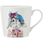 Mikasa tipperleyhill mug de porcelaine avec de imprim� lapin, 380ml mug de porcelaine fine avec accents ...
