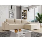 Bestmobilier - mike - canapé d'angle réversible - 4 places - convertible avec coffre - en velours Bestmobilier - mike - canapé d'angle réversible - 4 places - convertible avec coffre - en velours