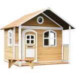 Milan maison enfant en bois fsc maison de jeux pour l'extrieur / jardin en marron & blanc maisonnette ...