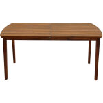 Miliboo - table de jardin extensible rectangulaire en bois massif l160 - 210 cm canopee