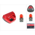 Milwaukee - kit de dmarrage sans fil 12 v avec 1x batterie 2, 0 ah + chargeur m12 c12c