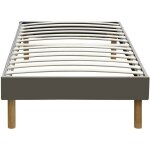 King of dreams - sommier tapissier 100x200 cm - 20 cm - soutien ferme - confort optimal - usage quotidien ...