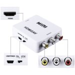 Mini adaptateur video numerique hdmi vers av rca convertisseur analogique