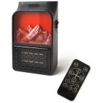 Mini chauffage lectrique portable  ventilateur avec tlcommande feu de chemine