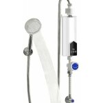 Mini chauffe - eau �lectrique instantan� 4500 w, �tanche ipx4 avec affichage led et pommeau de douche ...